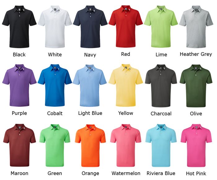 FootJoy Pique Solid golf polo avec votre logo brod